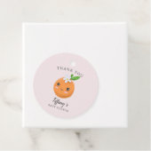 Kleine Süsse Babydusche Pink Clementine Geschenkanhänger (Beispiel)