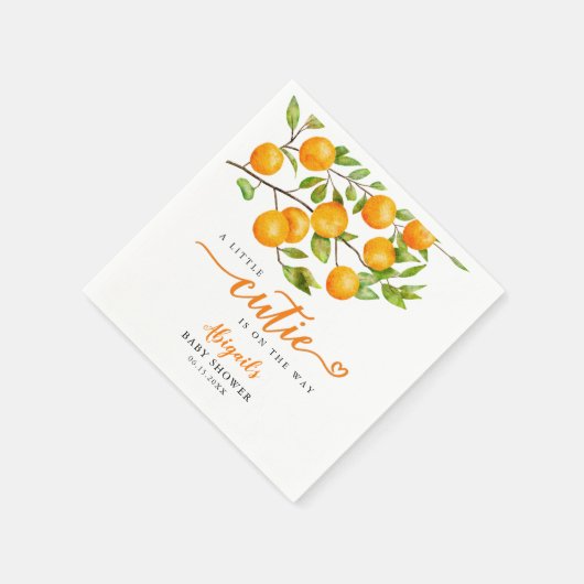 Kleine Süsse Babydusche Serviette (Ecke)