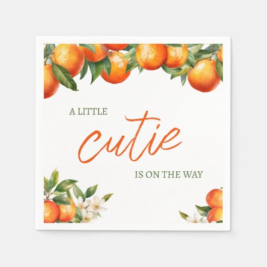 Kleine Süsse Babydusche Serviette (Vorderseite)