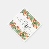 Kleine Süsse Babydusche Servietten immergrüne Bäum (Ecke)