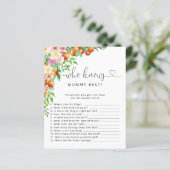 Kleine Süsse Babydusche Wer Mommy Best Game kennt (Stehend Vorderseite)