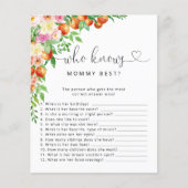 Kleine Süsse Babydusche Wer Mommy Best Game kennt (Vorderseite)