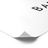 Kleine Süsse Babydusche Willkommenspender Poster (Ecke)