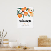 Kleine Süsse Babydusche Willkommenspender Poster (Küche)