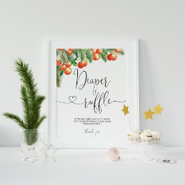 Kleine Süsse Babydusche-Windel-Zeichen Poster