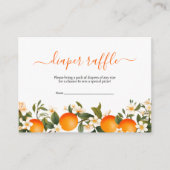 Kleine Süsse Babydusche Windeln Tomate Orange Begleitkarte (Vorderseite)