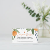 Kleine Süsse Babydusche Windelwanne Begleitkarte (Stehend Vorderseite)