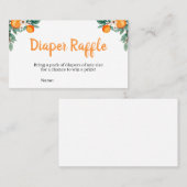 Kleine Süsse Babydusche Windelwanne Visitenkarte (Vorne/Hinten)