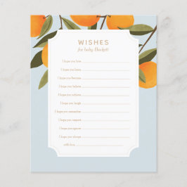 Kleine Süsse Babydusche Wünsche für Babykarte