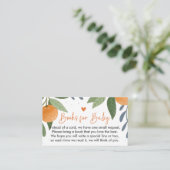 Kleine Süsse Babyduschenbücher für Kinder Begleitkarte (Stehend Vorderseite)