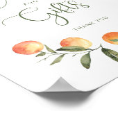 Kleine Süsse Babyduschkarten und Geschenkschild Poster (Ecke)