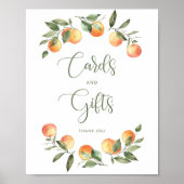 Kleine Süsse Babyduschkarten und Geschenkschild Poster (Vorne)