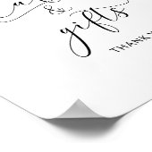 Kleine Süsse Babyduschkarten und Geschenkschild Poster (Ecke)