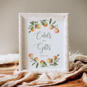 Kleine Süsse Babyduschkarten und Geschenkschild Poster