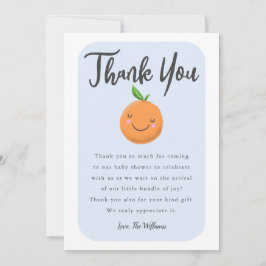 Kleine Süsse Blue Baby Dusche Dankeskarte