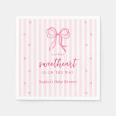 Kleine Süße Bogen-Baby-Party Serviette (Vorderseite)
