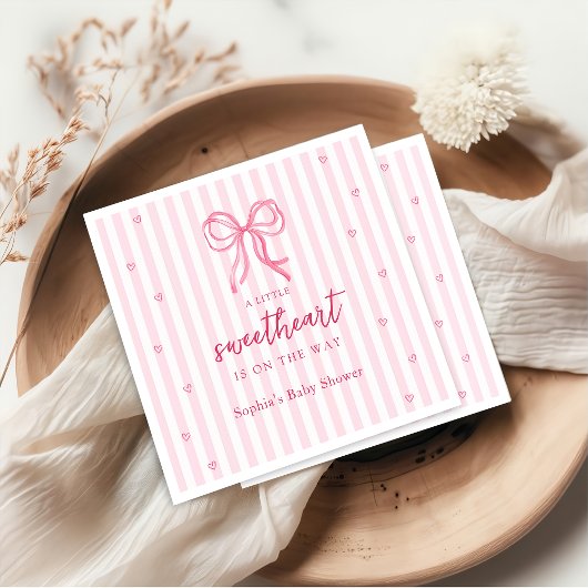 Kleine Süße Bogen-Baby-Party Serviette