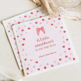 Kleine Süße-Bogen-Baby-Shower-Einladung Serviette