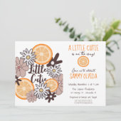 Kleine Süsse Boho Babydusche Einladung (Stehend Vorderseite)