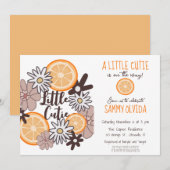 Kleine Süsse Boho Babydusche Einladung (Vorne/Hinten)