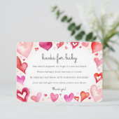 Kleine süße Bücher für die Kinderkarte Begleitkarte (Stehend Vorderseite)