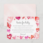 Kleine süße Bücher für die Kinderkarte Begleitkarte (Vorne/Hinten)