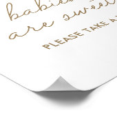 Kleine Süsse Citrus Baby Dusche Babys sind süß Poster (Ecke)