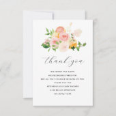 kleine Süsse Citrus Baby Dusche danke Karte (Vorderseite)