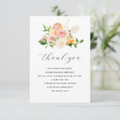 kleine Süsse Citrus Baby Dusche danke Karte (Stehend Vorderseite)