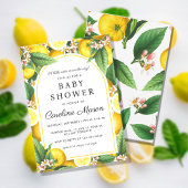 Kleine Süsse Citrus Baby Dusche Einladung