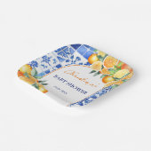 Kleine Süsse Citrus Baby Dusche Pappteller (Gewinkelt)