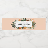 Kleine Süsse Citrus Baby Duschfavoriten Wasserflaschenetikett (Einzelnes Label)