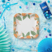 Kleine Süsse Citrus Baby Duschpapier Teller (Party)