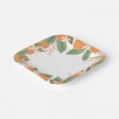 Kleine Süsse Citrus Baby Duschpapier Teller (Gewinkelt)