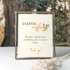 Kleine Süsse Citrus Babydusche Windelwanne Poster