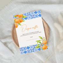 Kleine Süsse Citrus Diaper Raffle Baby Dusche