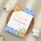 Kleine Süsse Citrus Diaper Raffle Baby Dusche Begleitkarte