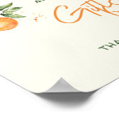 Kleine Süsse Citrus Kinderdusche Bücher und Gesche Poster (Ecke)