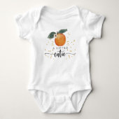 Kleine Süsse Citrus Mandarine Niedlich Fruit Baby Baby Strampler (Vorderseite)