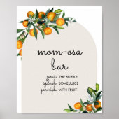 Kleine Süsse Citrus Orange Baby Dusche Mama Osa Ba Poster (Vorne)