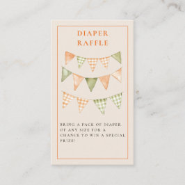 Kleine Süsse Citrus Orange Babydusche Begleitkarte