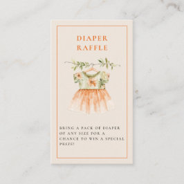 Kleine Süsse Citrus Orange Babydusche Begleitkarte