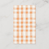 Kleine Süsse Citrus Orange Babydusche Begleitkarte (Rückseite)