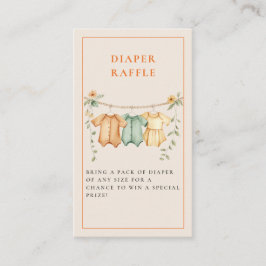 Kleine Süsse Citrus Orange Babydusche Begleitkarte