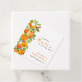 Kleine Süsse Citrus Orange Clementine Babydusche Geschenkanhänger (Beispiel)