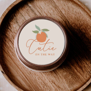 Kleine Süße Citrus Orange Danke Runder Aufkleber