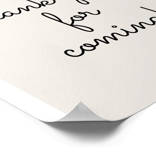 Kleine Süsse Citrus Orange Vielen Dank für Ihr Kom Poster (Ecke)