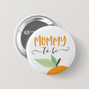 Kleine Süße Citrus Orange werdende Mutti Ansteckna Button