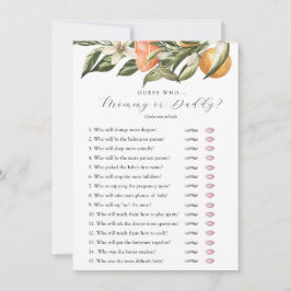 Kleine Süsse Citrus Ratess Wer Dusche Spielkarte Einladung