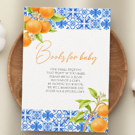 Kleine Süsse Citrus Tiles Bücher für Babydusche Begleitkarte